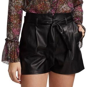PAIGE Melila Vegan leather shorts size 6